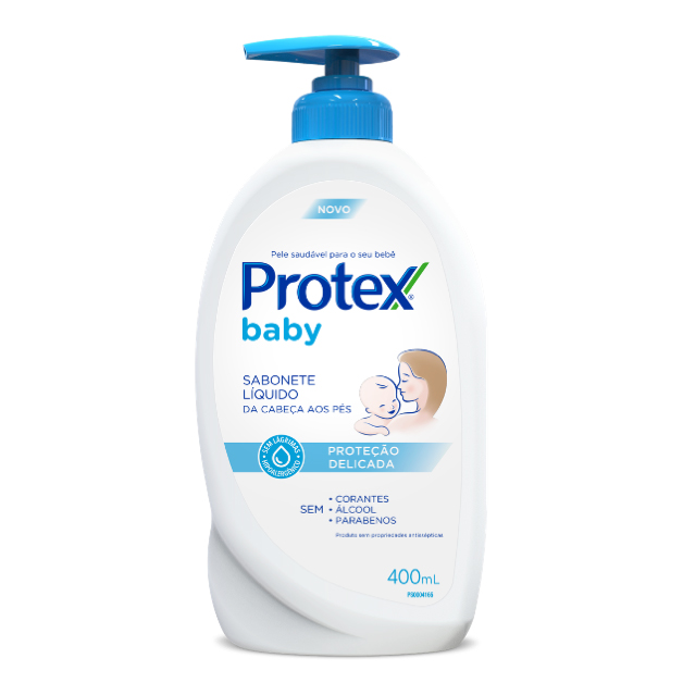 Sabonete Líquido Infantil para bebês Protex Baby 400 ml